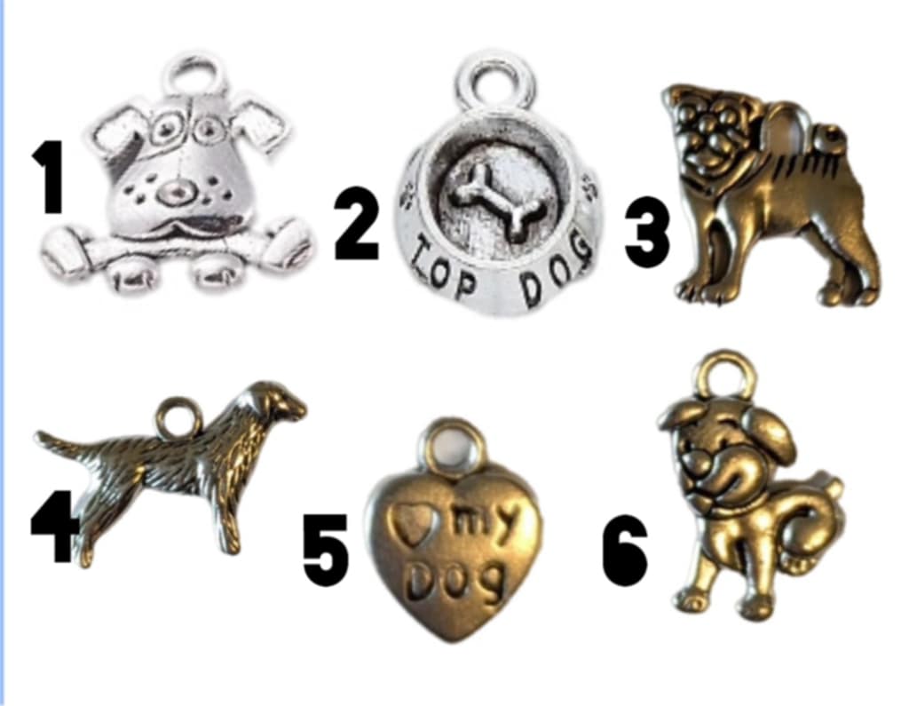 Stainless Steel Charms Dog
