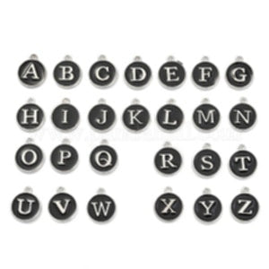 Stainless Steel Charms Letters