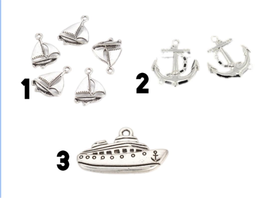 Stainless Steel Charms Sea