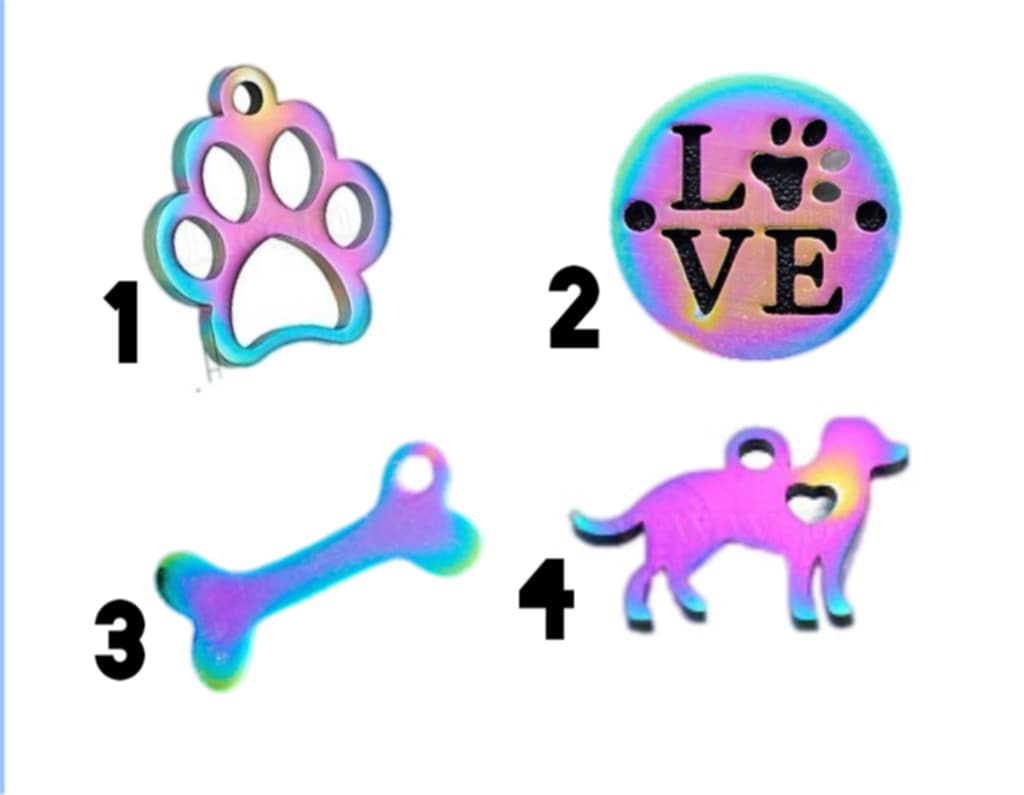 Stainless Steel Charms Dog