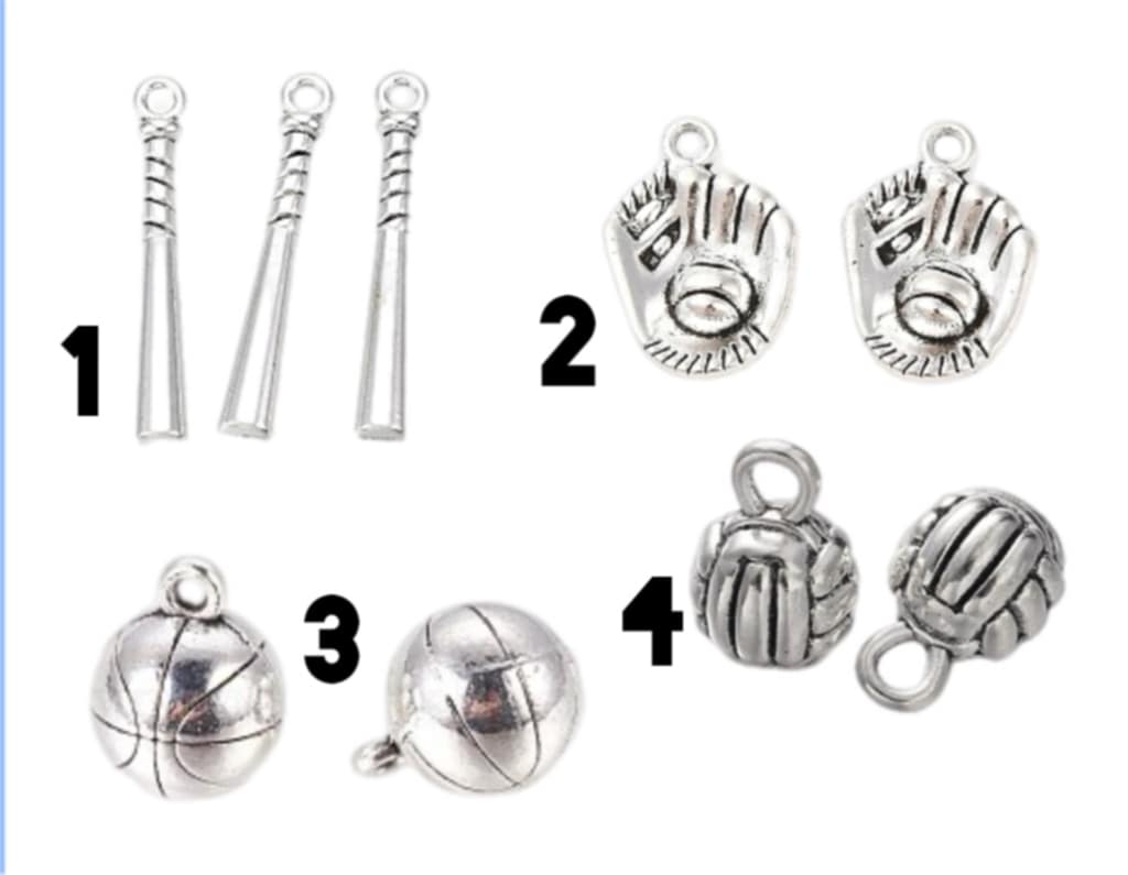 Stainless Steel Charms Sport