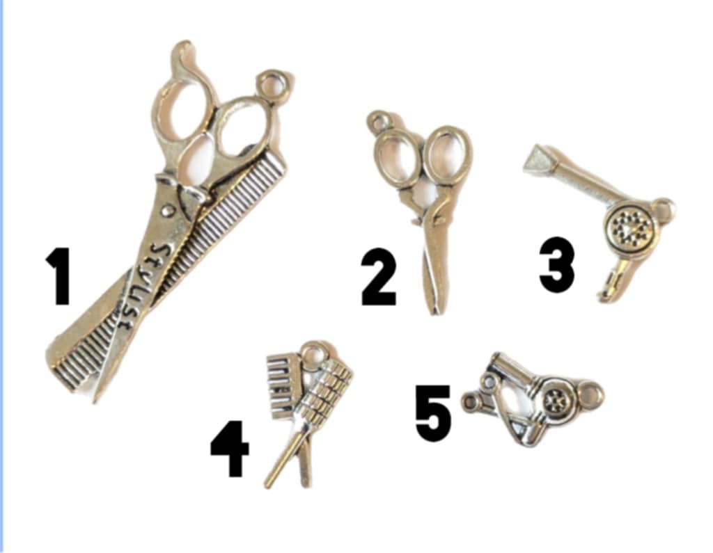 Stainless Steel Charms Hairdresser