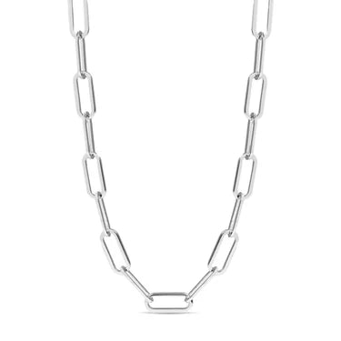 Stainless Steel Paperclip Chain Necklace