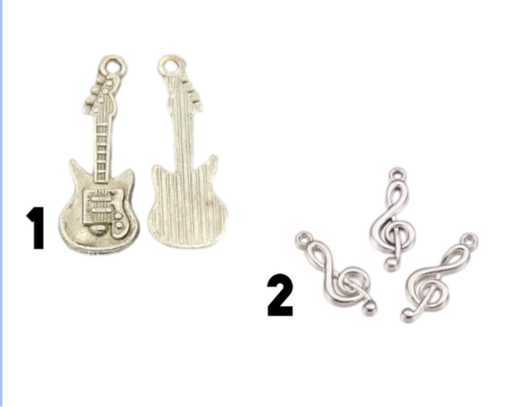 Stainless Steel Charms Music