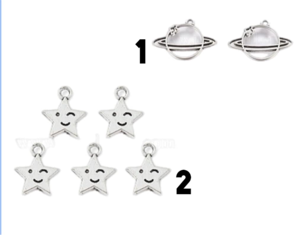 Stainless Steel Charms Space
